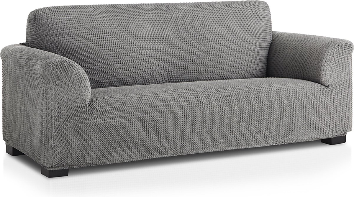 Bellmarti Belmarti® Bankhoes Milos 180cm tot 250cm breed - Grijs - Bankhoezen van ademend katoen - Premium Belmarti® kwaliteit - Extreme stretch