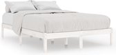 vidaXL-Bedframe-massief-grenenhout-wit-200x200-cm