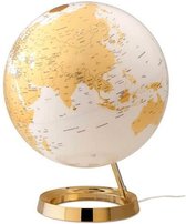 Globe Bright Goud 30cm diameter kunststof voet met verlichting