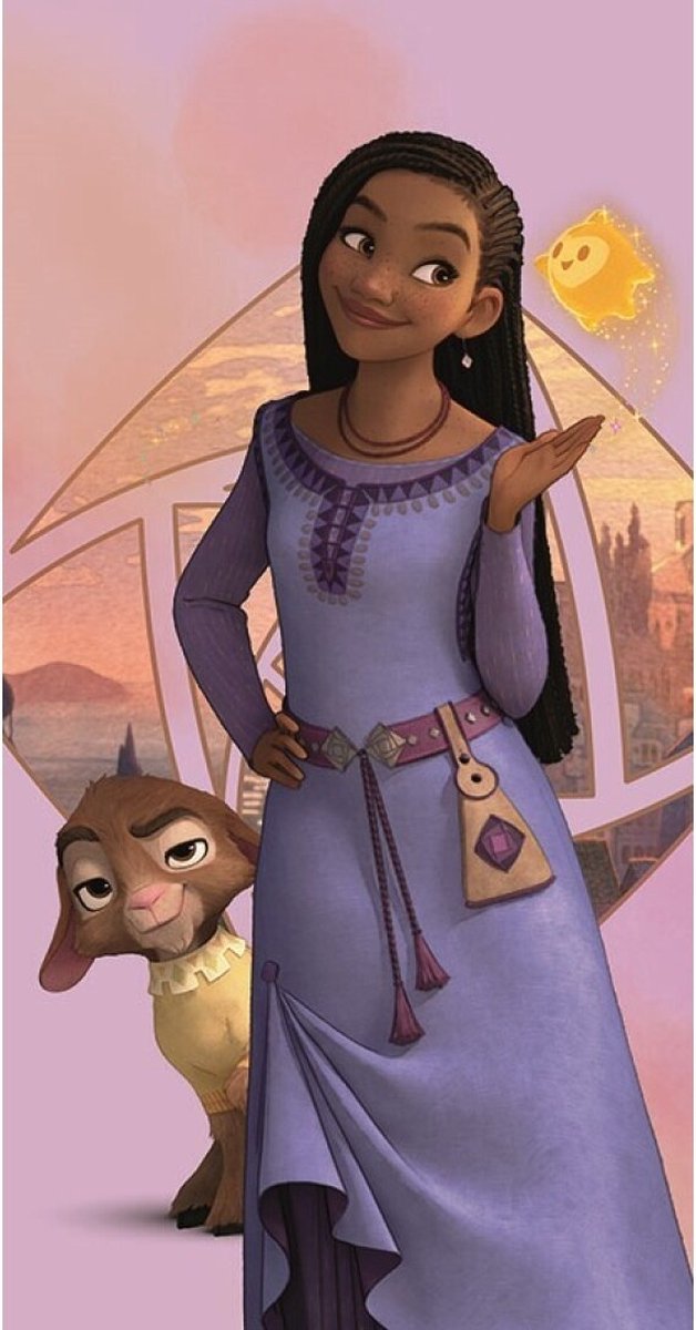 Disney Wish strandlaken Asha en Valentino - 70 x 140 cm - Katoen