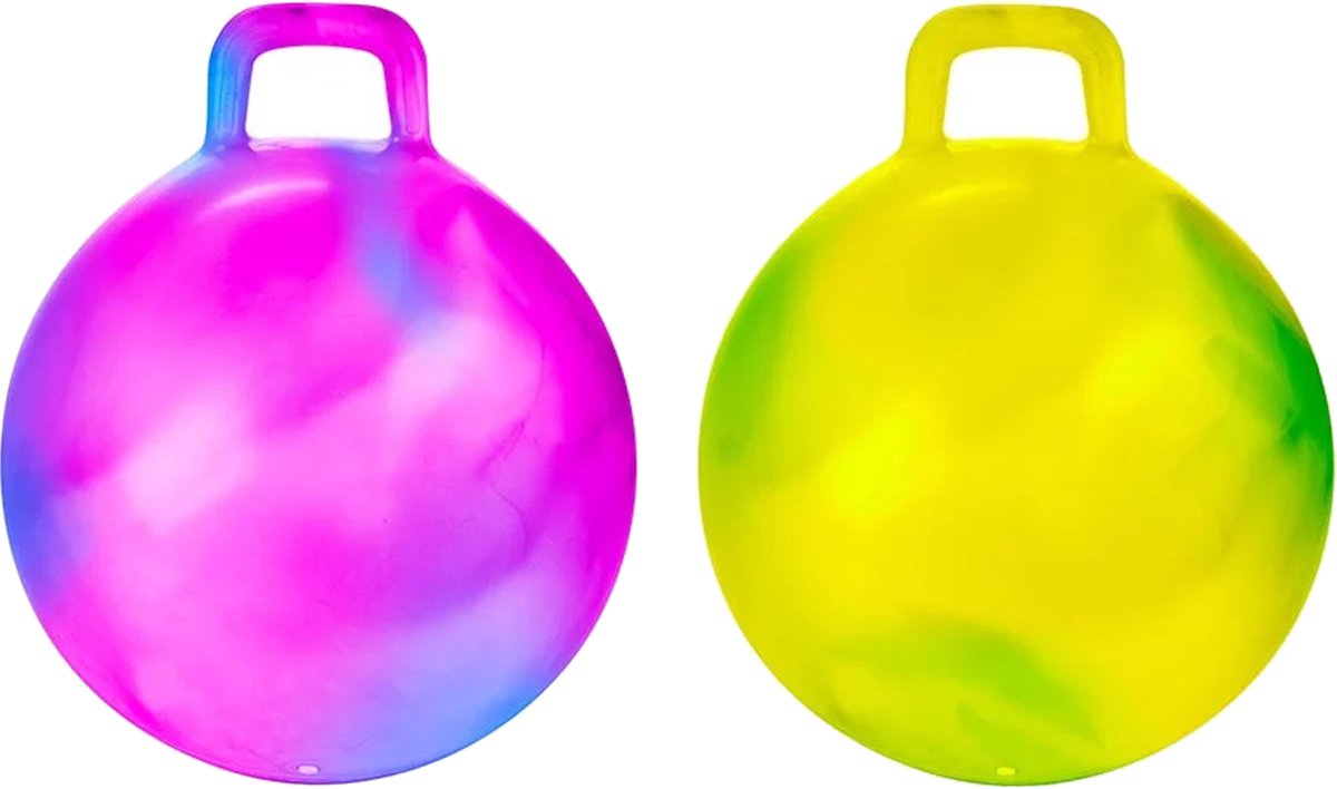 Toi-Toys Skippybal marble set 2x D45 cm buitenspeelgoed voor kinderen