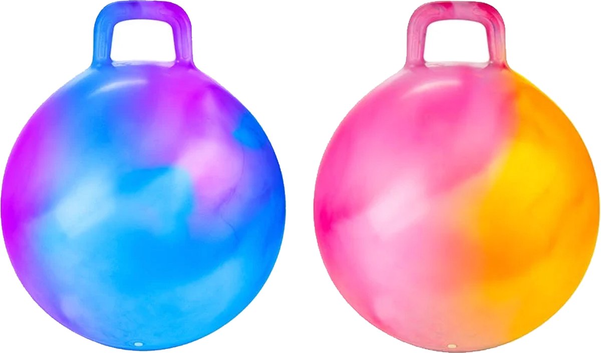 Toi-Toys Skippybal marble set 2x D45 cm buitenspeelgoed voor kinderen