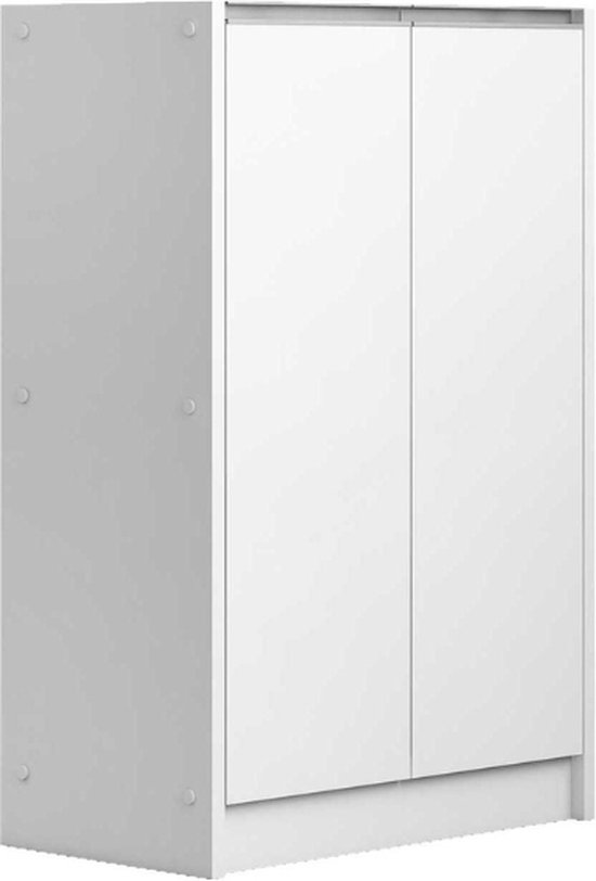 Lilly Schoenenkast: Wit 2-deurs H-H 90xB-L 60xD-P 35cm.