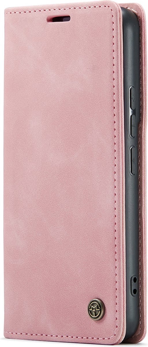 CaseMania Bookcase hoesje geschikt voor Samsung Galaxy A15 - Effen Roze - Kunstleer