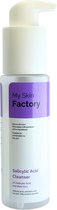 My Skin Factory - Nettoyant à l'acide salicylique - Nettoyant pour le visage - Peaux normales à grasses - Nettoyant contre l'acné