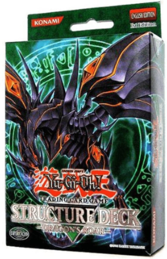 YU-GI-OH! - KONAMI - TRADING CARD GAME - DRAGON`S ROAR STRUCTURE DECK - FIRST EDITION - 1E EDITIE - COLLECTOR ITEM