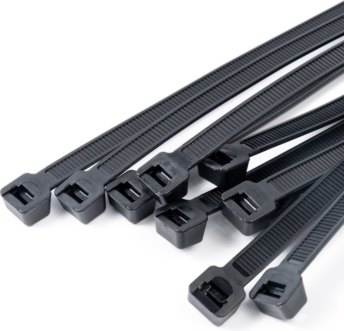 CHPN - Tiewraps - 200 stuks - Tie Ribs - 100MM lang - Zwart - Tie wraps - Universeel - Klussen - Bevestigen - Handige sluiters