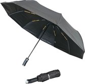 Bol.com Drip Dash Paraplu met LED Zaklamp - Zwart- Reisparaplu Waterdicht & Anti Uv-Straling - Automatische Stormparaplu - Opvou... aanbieding