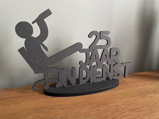 25 jaar in dienst - Man - 25 jaar jubileum cadeau - 25 jaar in dienst