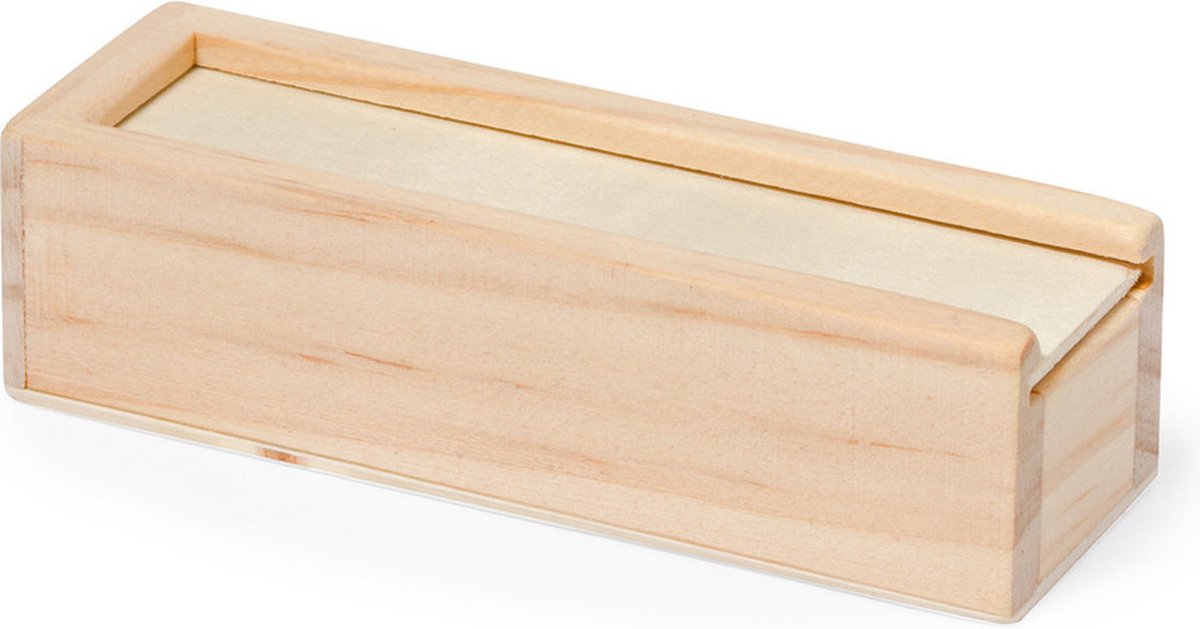 Woody Dobbelstenen 10x beige hout bordspellen dobbel spellen