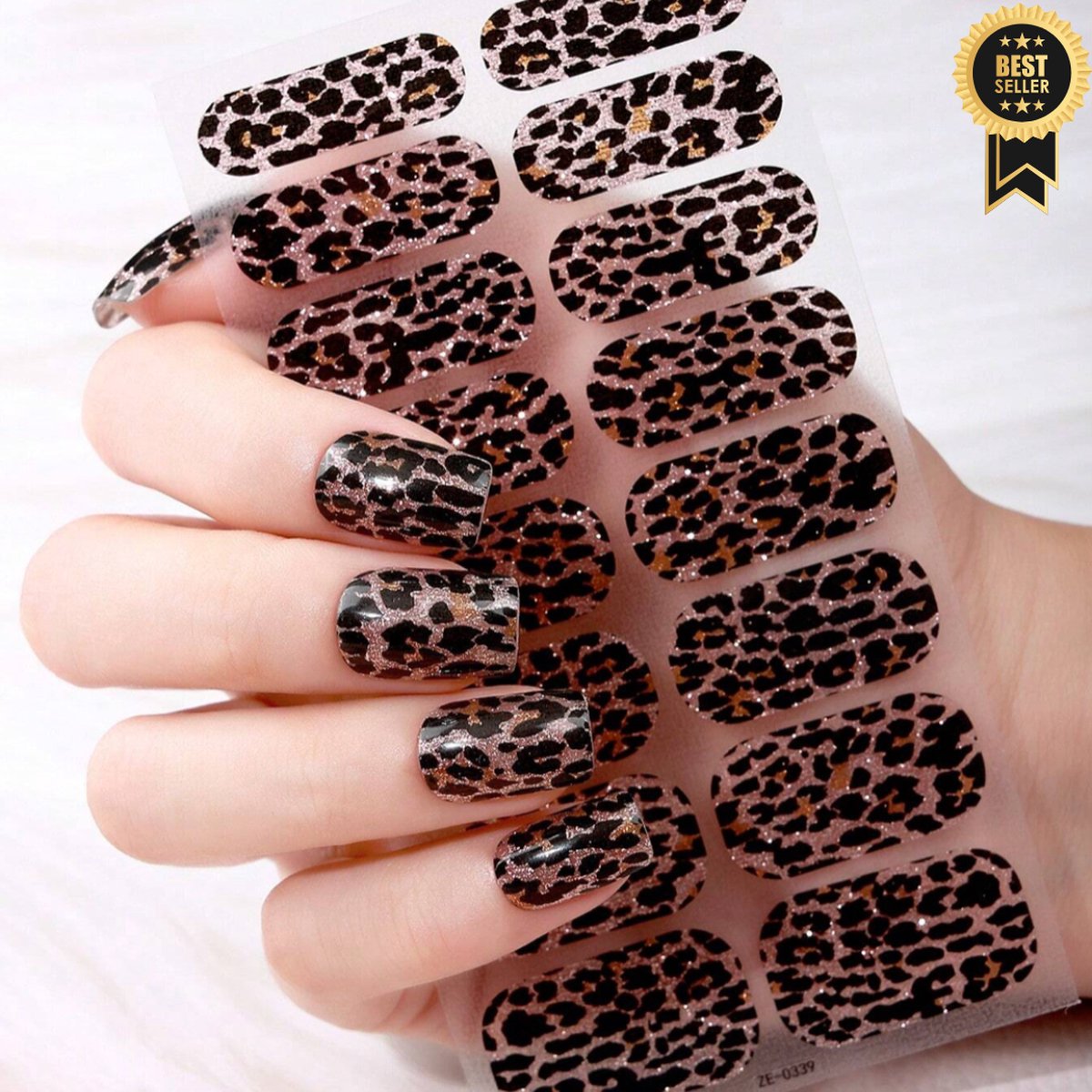 Goedkoopste GUAPÀ® Nagelstickers & Nail wraps 16 pcs Luipaard | Nail Art | Nagel Folie | Diverse kleuren Nail Wrap | 16 Nagelstickers Leopard | Nail Wraps Stickers | 16 nagel wrap stickers Luipaard