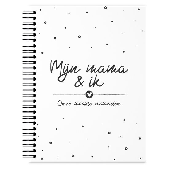 Fyllbooks - Mijn Mama & Ik Invulboek - Cadeau voor Mama - Moederdag - Dagboek - Herinneringsboekje - 80 Pagina's