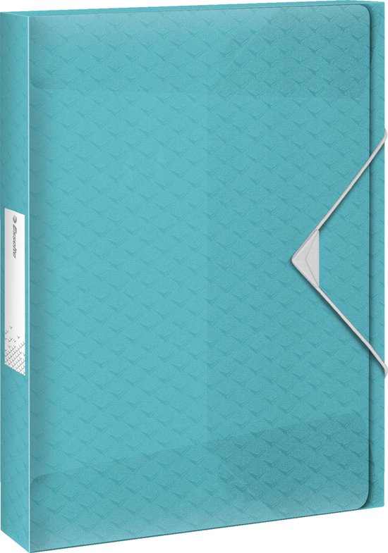 Esselte A4 versterkte archiefkast ophangvijl, 15 stuks, gemaakt van sterke 100% gerecyclede kaart, met tabbladen en kaartinzetstukken, voor thuis, kantoor, school, organisatie, blauw