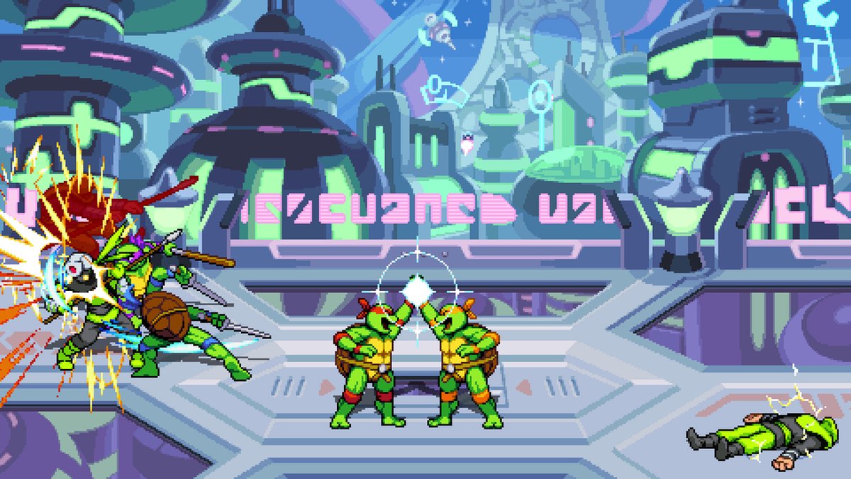 Teenage Mutant Ninja Turtles Shredder’s Revenge Anniversary Edition game met pixel art, co-op tot 6 spelers, DLC Dimension Shellshock - Afbeelding 5