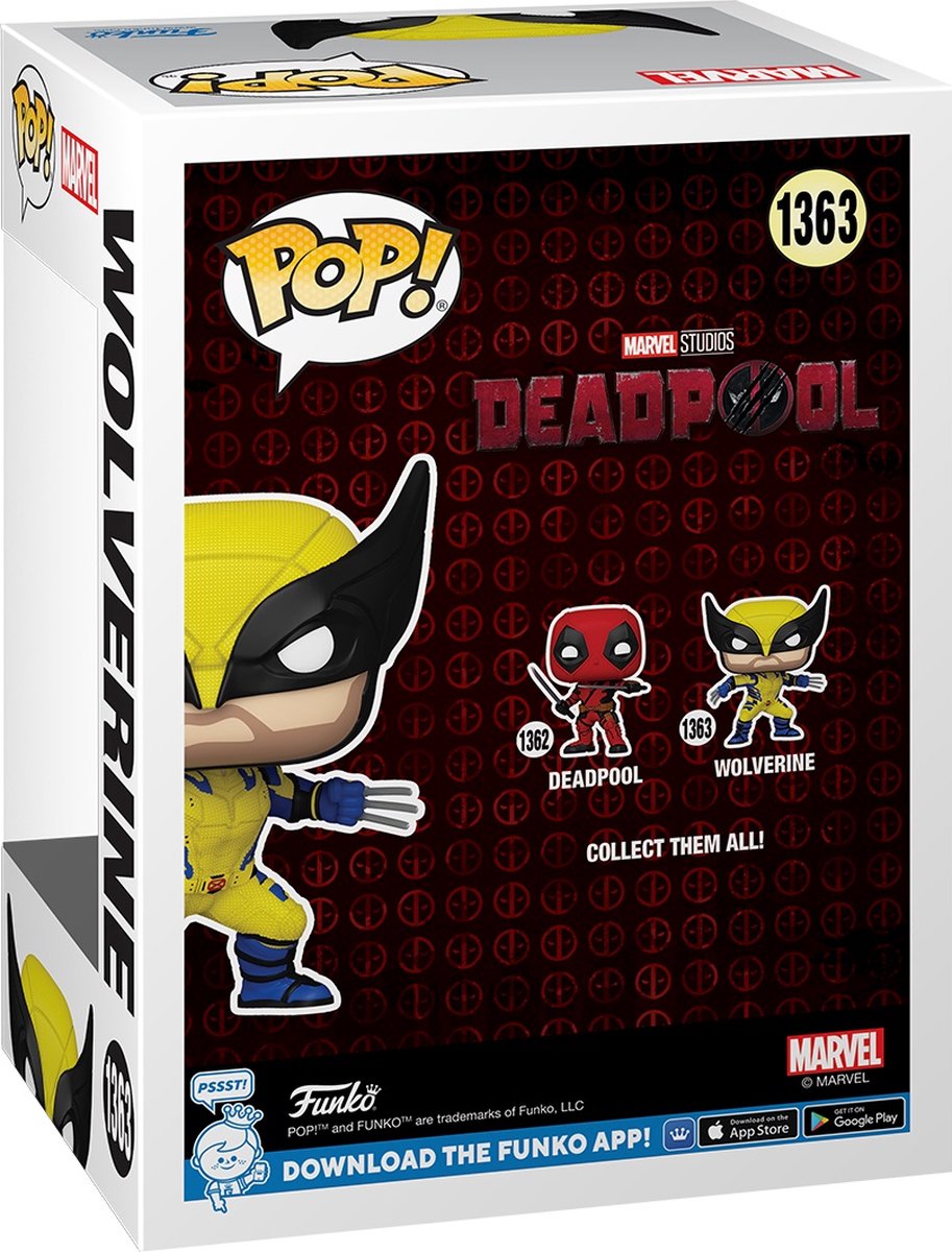 Pop Marvel: Deadpool 3 - Wolverine Funko Pop #1363 — afbeelding 5