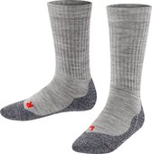 FALKE Active Warm dik ademend wol functioneel materiaal sokken kinderen grijs - maat 35-38