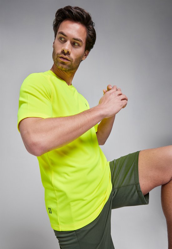 Redmax Sublime Collection Chemise de sport pour homme - Vêtements de sport - Durable - Dry- Cool - Convient pour le Fitness - Jaune - XL