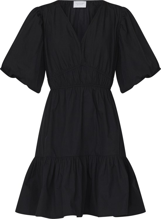 SISTERS POINT Usla-dr - Dames Jurk - Black - Maat L