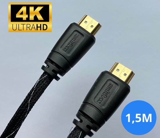Multibox HDMI Kabel - 1,5 meter - 4K Ultra HD - HDMI naar HDMI
