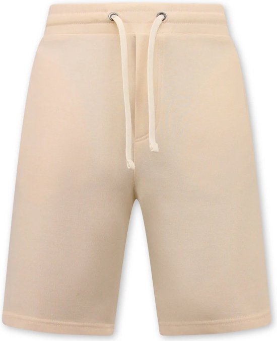 Joggingstof Korte Broek Mannen - Beige