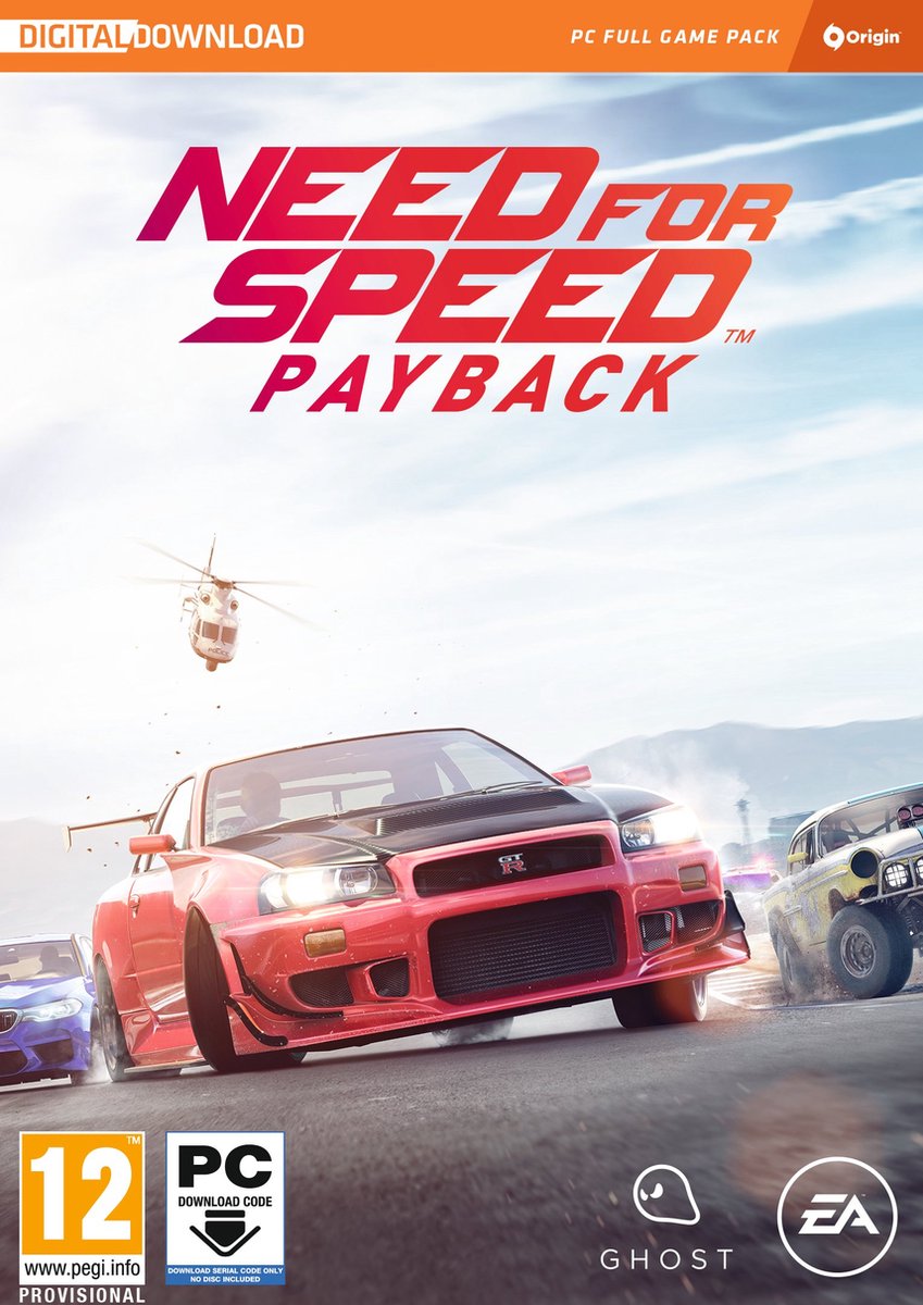Need for Speed Payback - Windows - Code in a Box