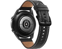 Cadorabo Echt lederen Bandje 22mm geschikt voor Samsung Galaxy Gear S3 / Gear 2 in ZWART - Vervanging riem geschikt voor Huawei Watch GT geschikt voor Watch 2 Pro geschikt voor Ticwatch Pro geschikt voor Pepple Time enz