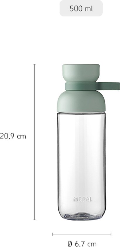 Gourde Mepal Vita – 500 ml – confort de consommation supplémentaire – Gourde – Mauve vif