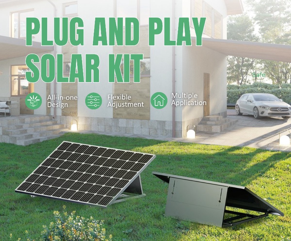 KDAWN Hoog rendement zonnepaneel Zonnepaneel kit 30 0w 18v Dual USB Met 1 0A/30A/50A/60A/100A