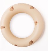 Vilolux® - Mme Ertha - Bande de natation - Bouée de natation - beige - ambiance fraises - 3+ ans - Ø 45 cm