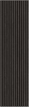 Akoestisch wandpaneel hout - Zwart eiken - 260x52,6cm