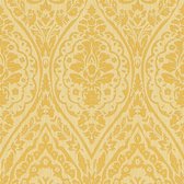Barok behang Profhome 961951-GU textiel behang gestructureerd in barok stijl mat geel 5,33 m2