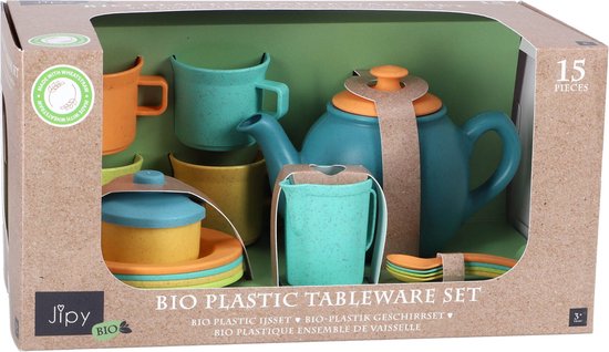 Jipy Bio Theeset Speelgoed - 15-delig theeservies van bioplastic - 3+ jaar van Merkloos — afbeelding 2