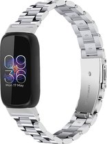 Stalen bandje - RVS - geschikt voor Fitbit Inspire 3 - zilver