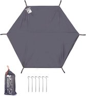 Camping Tarp Tent Voetafdruk - Multifunctionele Waterdichte Zeshoekige Grondbedekkende Mat Voor Camping Wandelen Picknick Grondzeil