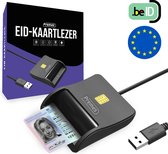Premes - eID Kaartlezer - USB A - identiteitskaartlezer - België - Europa - ID Kaartlezer - ID Reader - NFC Reader - Credit Cards - Smart Cards - Card Reader - ID - Belgische Identiteitskaart - Mac - Windows