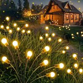 Klarigo - Éclairage Solar de Jardin - Éclairage d'ambiance - Lucioles - Etanche - Spots à planter - 2 x 10 LED - Éclairage de Jardin - Énergie Solaire