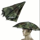 Hoofdparaplu- Hoofdparasol-Parapluhoed- zonneschermen / kamperen/vissen/festival/carnaval -Opvouwbaar-camouflage