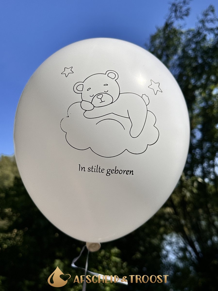 Uitvaartballon - Ballon - In stilte geboren - Sterrenkindje - AF-SVB205 - Uitvaart - Crematie - het herdenken van een sterfdag - Afscheid & Troost