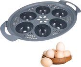 Eierenstomer met 6 compartimenten - huishoudelijke gepocheerde eierstomer