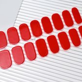 Gel Nagel Stickers - UV Stickers - Gel Nagels - Zelfklevende Nagels - Gel Nagel Wraps - Voorgehard - Bordeaux Rood