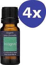 Incognito Organic Java Citronella Olie (4x 10ml)