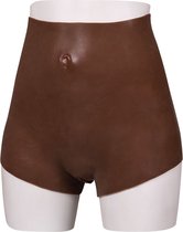 XX-DreamToys - Ultra Realistische Bodysuit met Vagina - Drag Queen - Bruin - Maat L