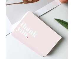 Bedankt Kaartjes Set - Thank You Cards - 50 stuks - Kleine onderneming - Pakket verzend kaartjes - 90 x 50 mm