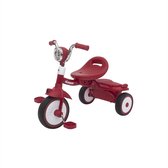 MS® - Babyfiets - Opvouwbare driewieler - Rood - Schokabsorberende wielen - Fiets - Baby - Peuter - 1 tot 5 jaar - Met trappers - Voor binnen en buiten