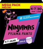 Pampers Ninjamas - Pyjama Pants Nacht - Meisje - 4/7 jaar - Mega Pack - 30 luierbroekjes