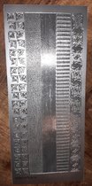 1 stickervel zilver - zilveren stickers - randen en hoekjes - border & corner - floral bloem sierranden - zelfklevend - foliestickers