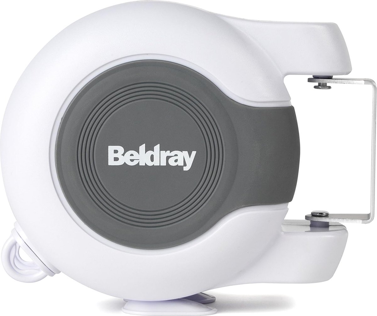 Uitschuifbare waslijn - 26 m waslijn voor binnen en buiten, droogrek voor badkamer, camping, tuin, reizen, intrekbare dubbele waslijn, flexibele roterende muurbevestiging