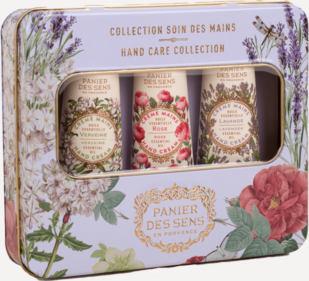 Panier des Sens Giftset Hand care Collection Handcrèmes Verveine Rose Lavender 3 x 30 ml Vegan