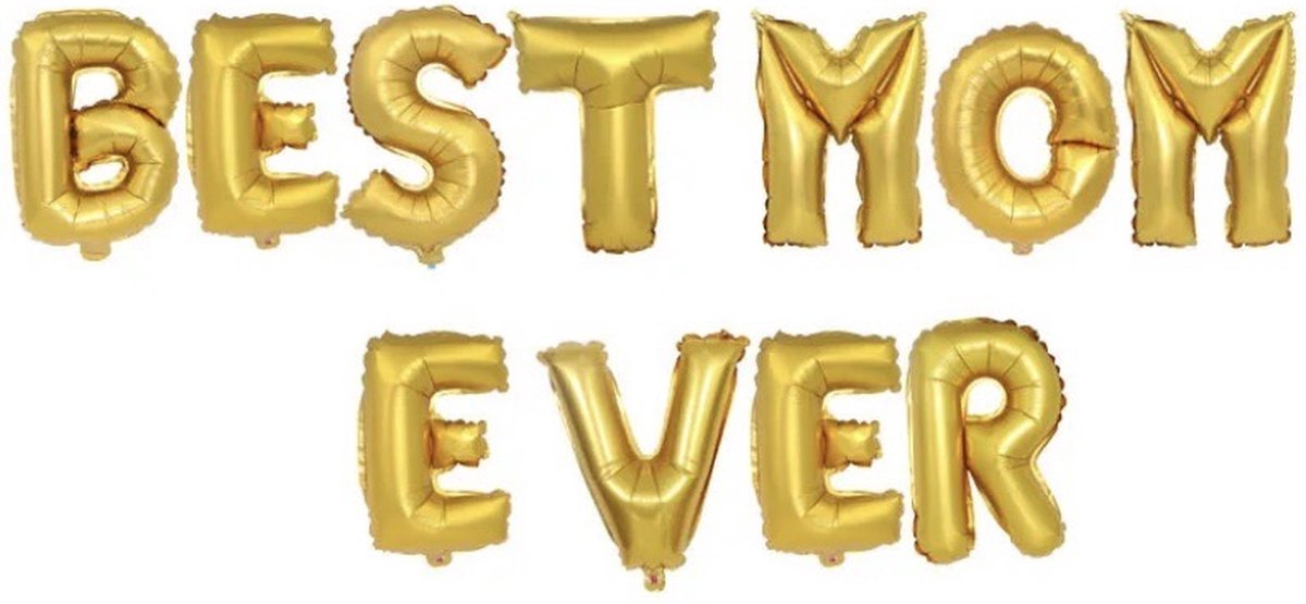 SilverAndCoco® - Moederdag Versiering Ballonnen Slinger | Verjaardag Decoratie Pakket | Helium Party Feest Ballon Slingers Cadeau voor - Moeder / Mom / Liefste Mama