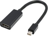 XIB Mini Displayport / Thunderbolt naar HDMI adapter / Windows / Imac / Macbook / Kabel voor laptop naar TV - Zwart